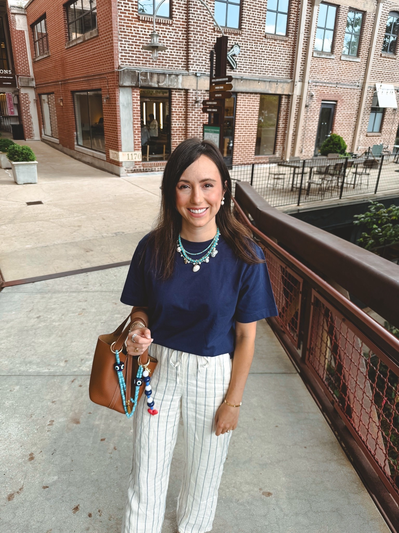 J crew navy boxy tee (small) with the best ever stripe linen pants (xs) and Baublebar accessories



#LTKSeasonal #LTKootd
