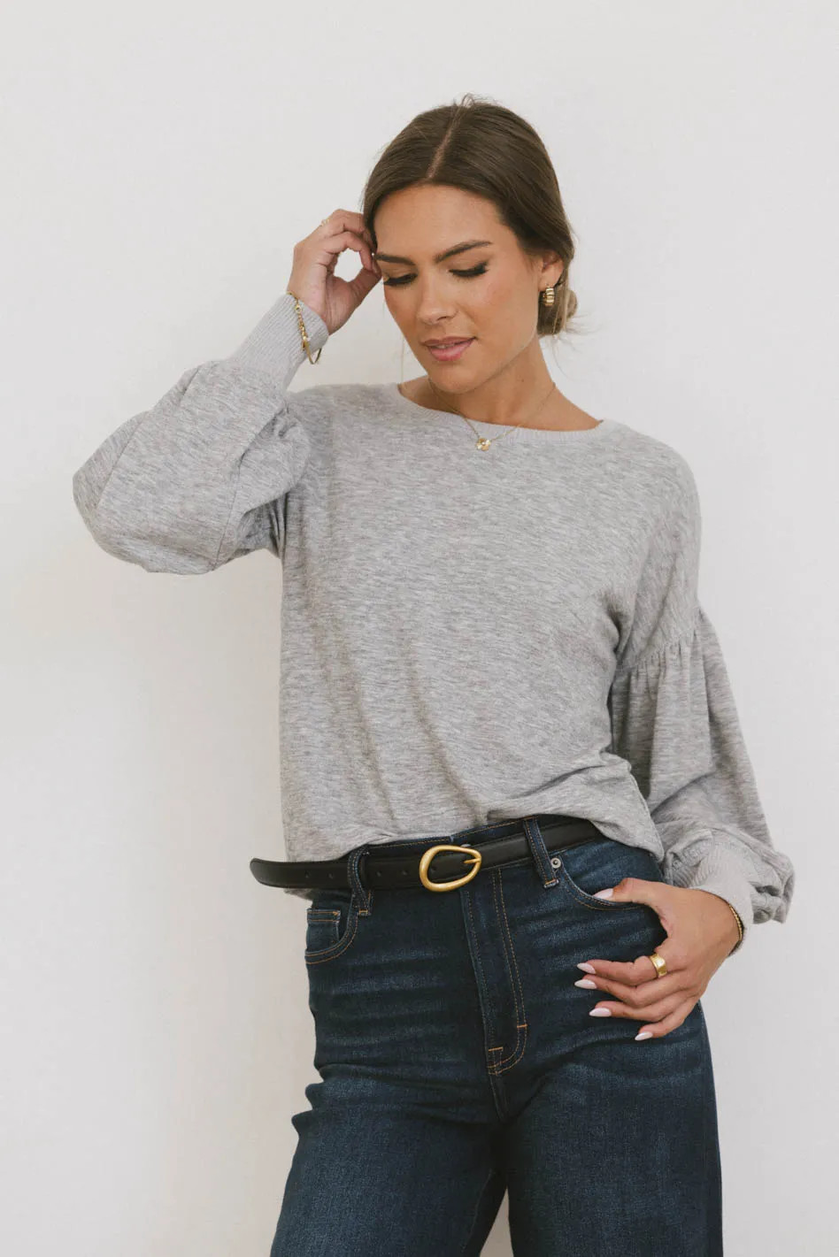 Kaori Top in Grey | Böhme US