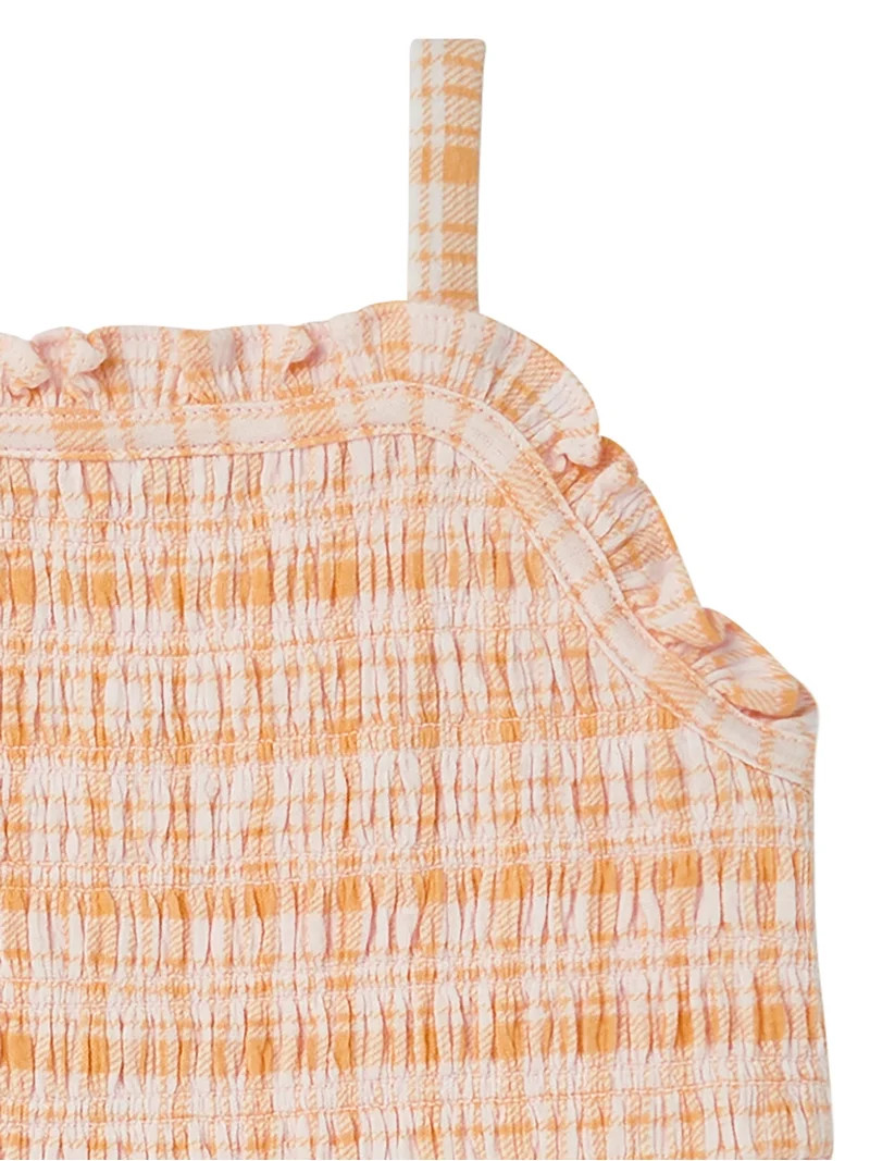 Modern Moments by Gerber Toddler Girl Smocked Romper, Sizes 12 Months - 5T | Walmart (US)