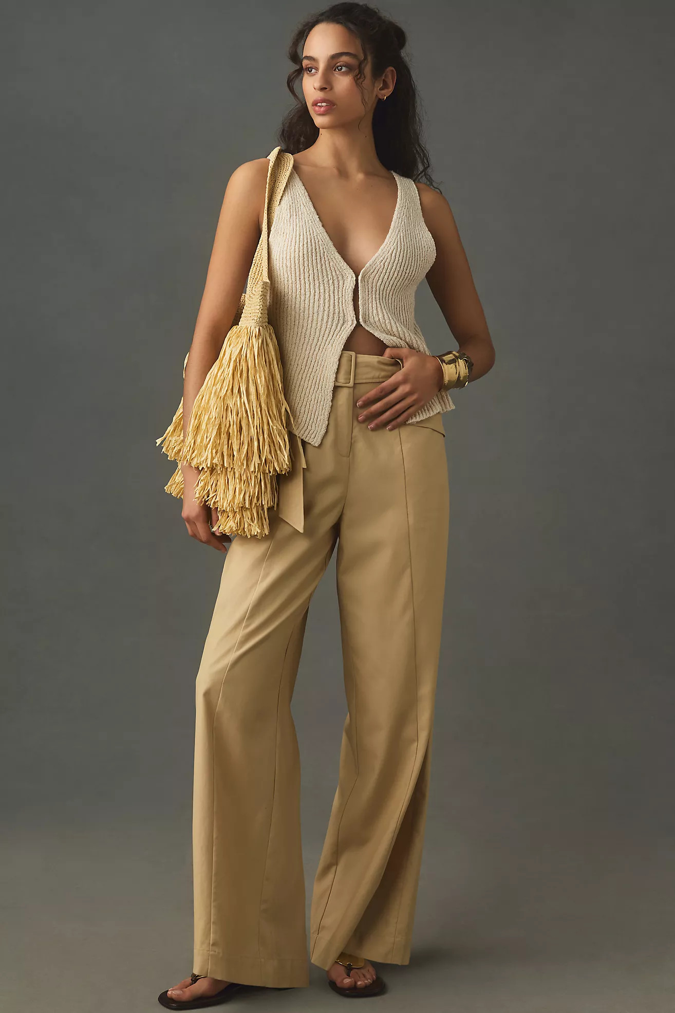 Fringe Raffia Tote | Anthropologie (US)