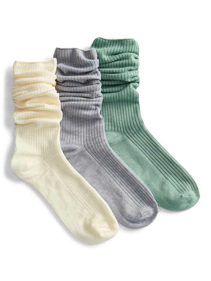 Joyspun Women’s Slouch Elevated Dress Socks, 3-Pack, Shoe Sizes 4-10 | Walmart (US)