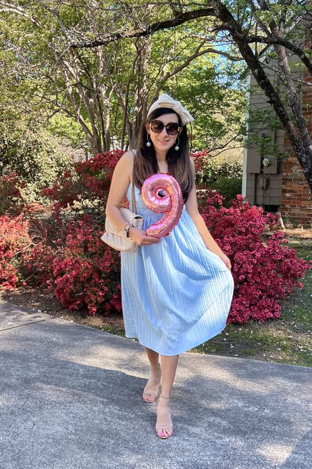 Loving this blue dress for spring and summer! Givese princess vibes 💙 get details here! 
 BrandiKimberlyStyle 

#LTKstyletip #LTKSeasonal #LTKover40