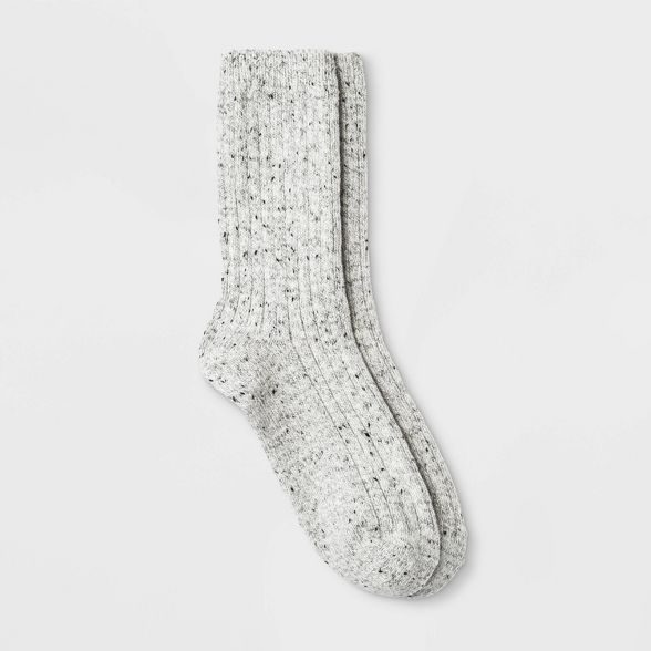 Women's Flecked Ribbed Super Soft Crew Boot Socks - Universal Thread™ 4-10 | Target