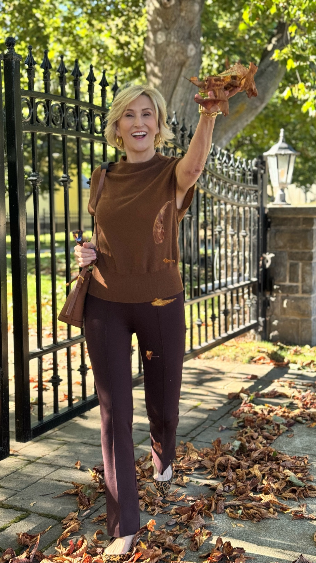 ✨ Effortless chic, with a little fun twist ✨
Loving this cashmere short-sleeve top — it’s soft, lightweight, and the perfect cozy-but-put-together piece. Paired with these raisin-colored Spanx pants and my leopard ballet flats, it’s a little neutral, a little bold, and totally my vibe for the day.

Comfort meets style, and yes… I’m definitely keeping this combo on repeat. 🤎🐆✨

#LTKootd #LTKOver40 #LTKSeasonal