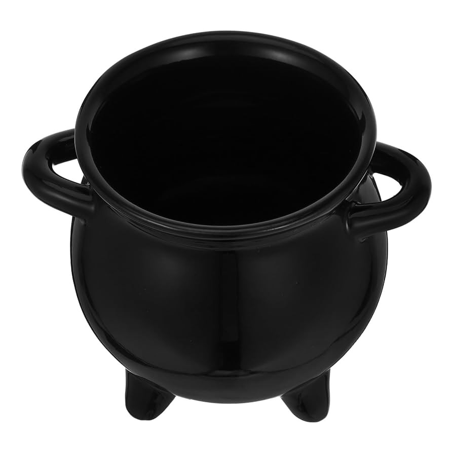 MAGICLULU Witches Cauldron Ceramic Candy Jar Mini Halloween Treat Bucket for Parties Christmas an... | Amazon (US)