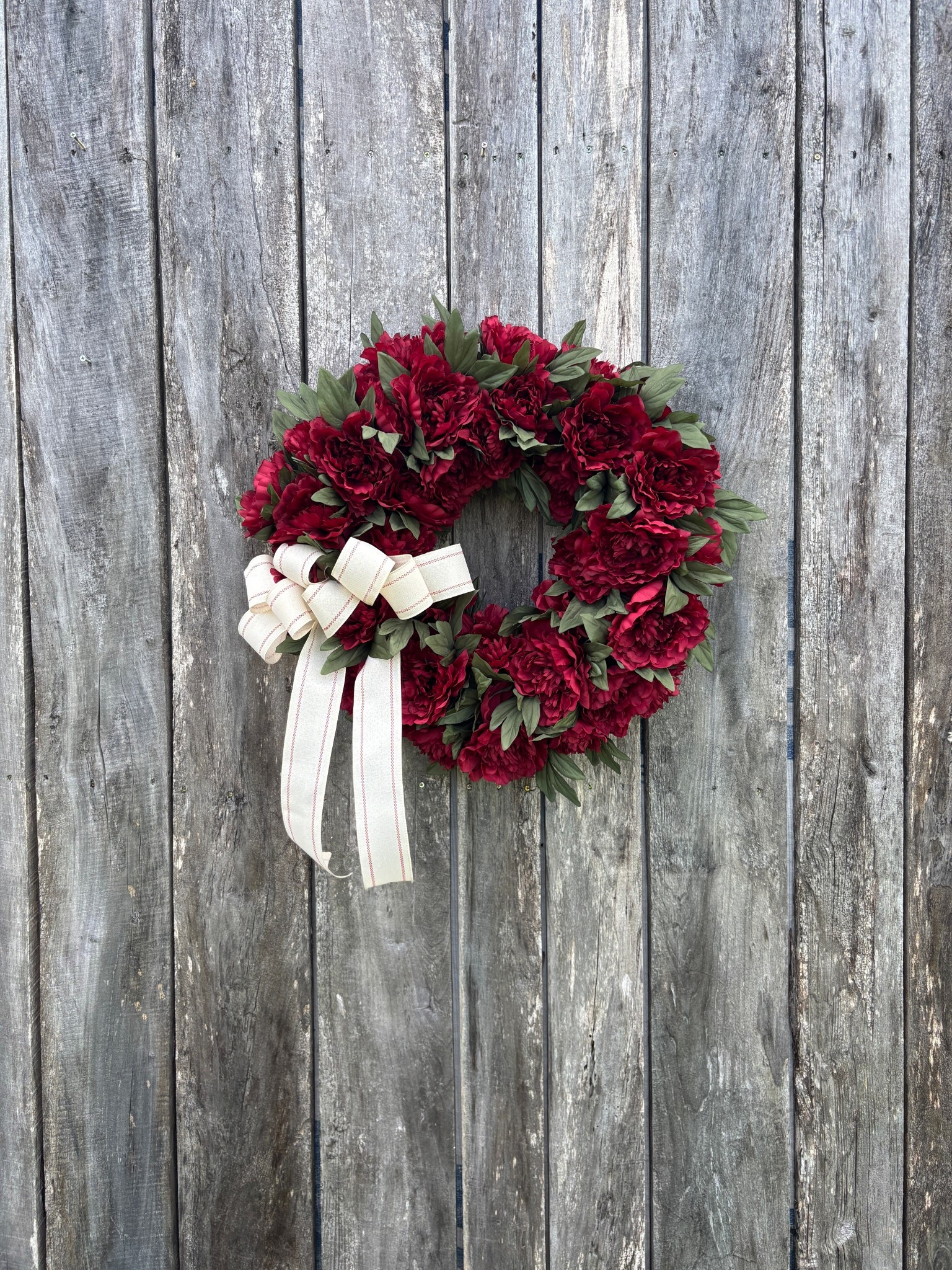 Deep, rich, and absolutely stunning ❤️ This wreath is giving timeless elegance with every petal. Now available in the shop – perfect for making your front door a showstopper all year long! 

#LTKHome #LTKSeasonal #LTKU
