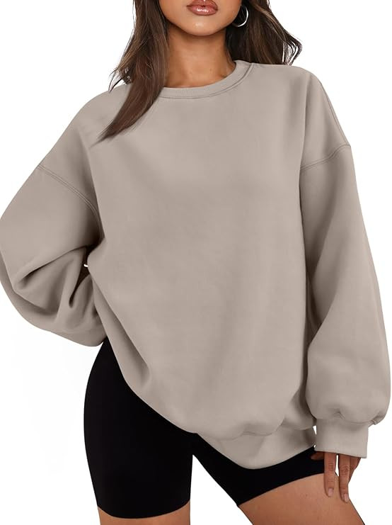 EFAN Womens Oversized Sweatshirts Hoodies Fleece Crew Neck Pullover Sweaters Casual Comfy Fall Fa... | Amazon (CA)