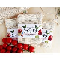 Organic Cotton Mesh Reusable Produce Bag - Fruit & Veg Produce Plastic Free Grocery For Loose Fruit  | Etsy (US)