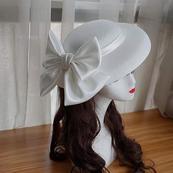 Veemoon Women Derby Bowler Hat Classic Wedding Party Cap with Bowknot for Cocktail Halloween Part... | Amazon (US)