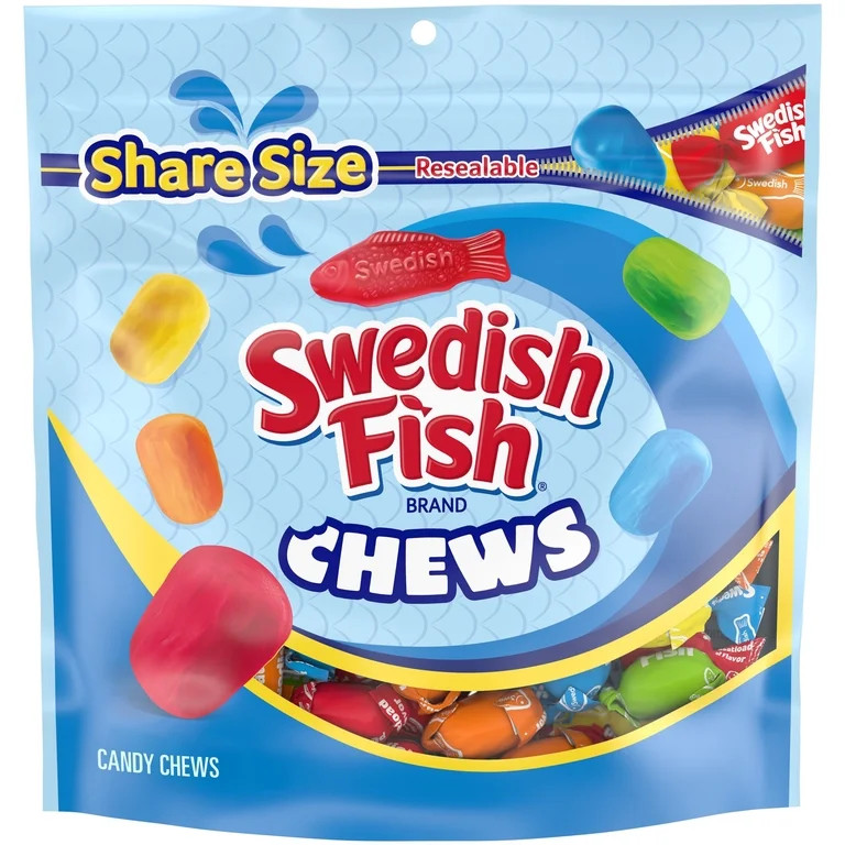 SWEDISH FISH Chews Soft & Chewy Candy, Share Size, 8.12 oz | Walmart (US)
