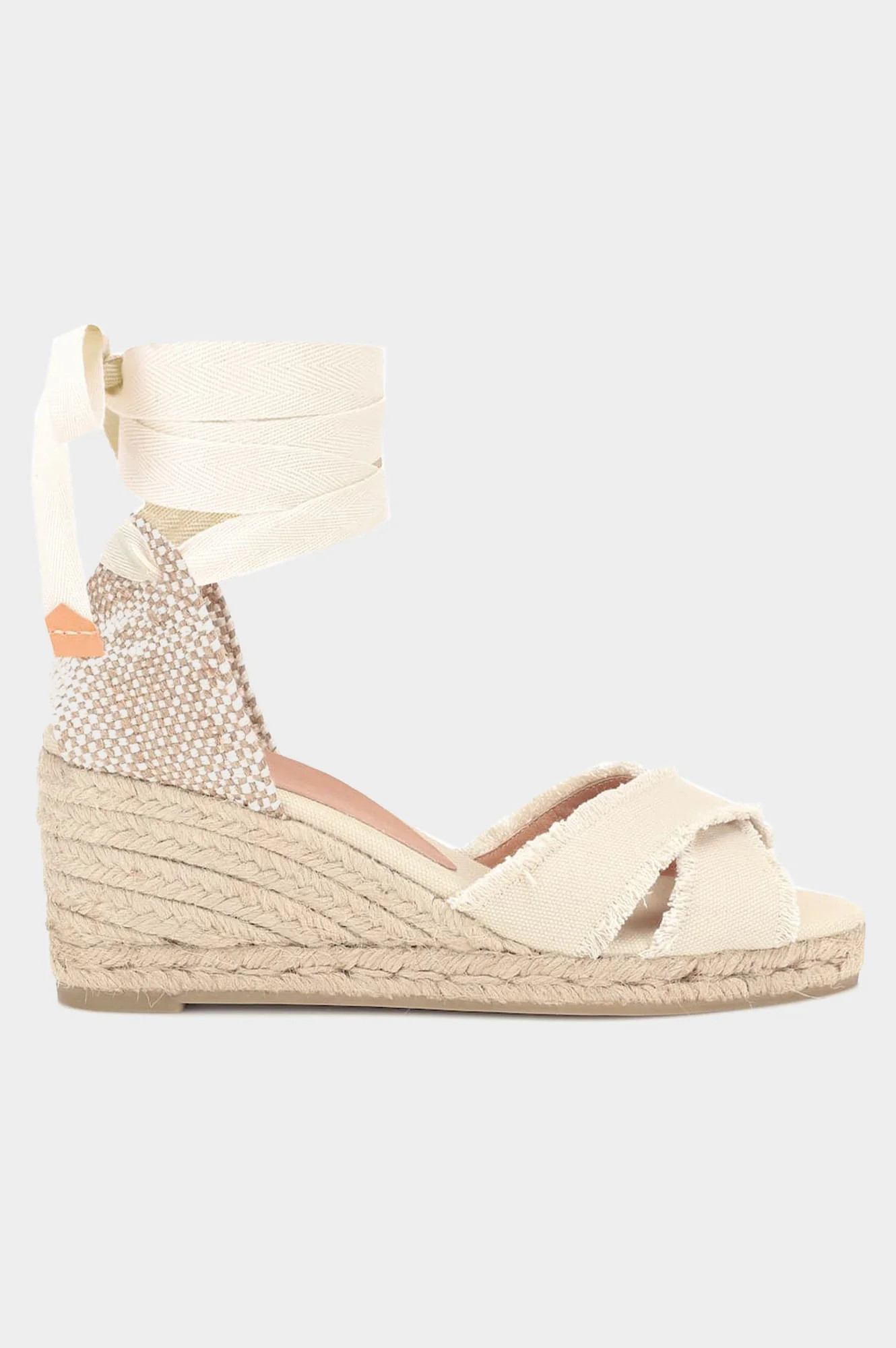 Bluma Canvas Wedge Espadrilles | Ivory | Aspiga