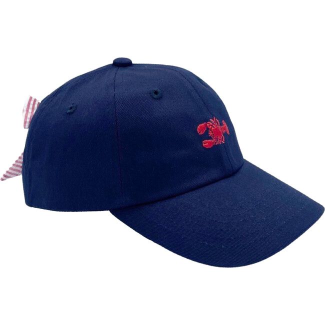 Lobster Bow Baseball Hat, Nellie Navy | Maisonette