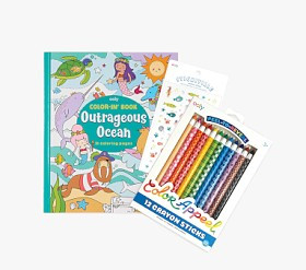 Happy Pack: Outrageous Ocean Appeal Coloring Pack | Pottery Barn Kids