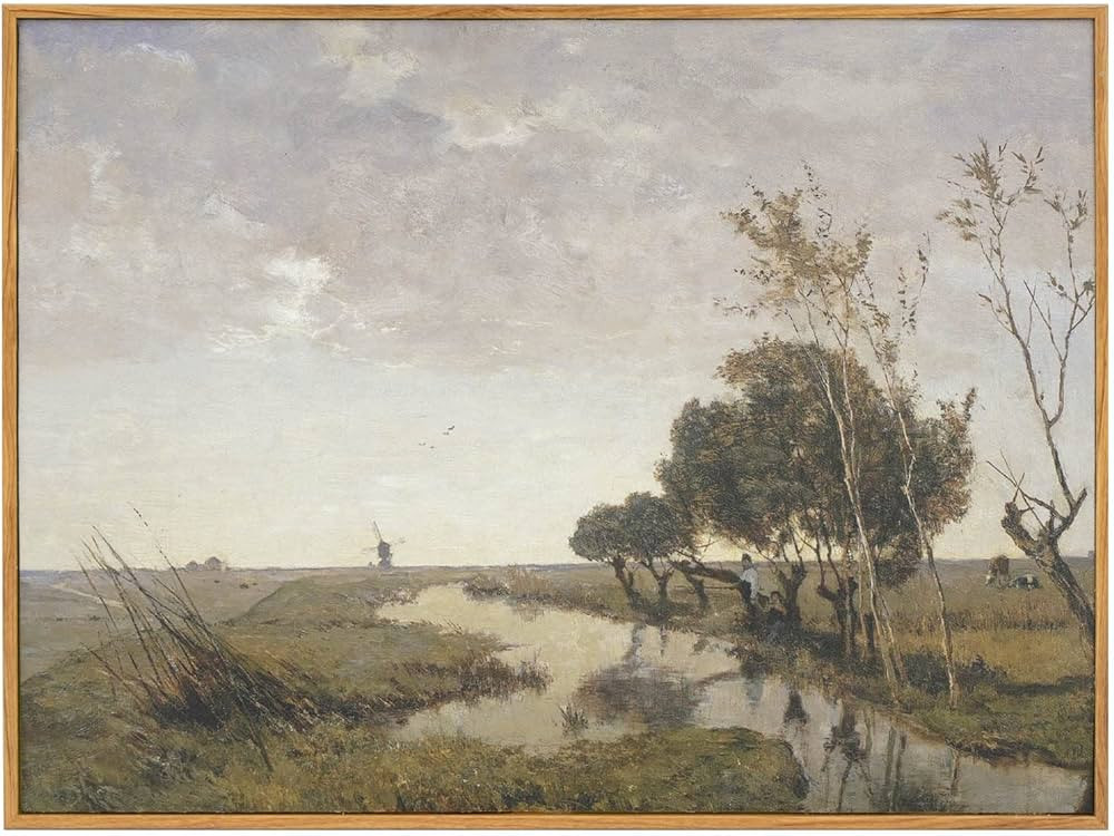 ARPEOTCY Framed Canvas Wall Art, Natural Scenery Vintage Wall Decor for Living Room, 11.81×15.75... | Amazon (CA)