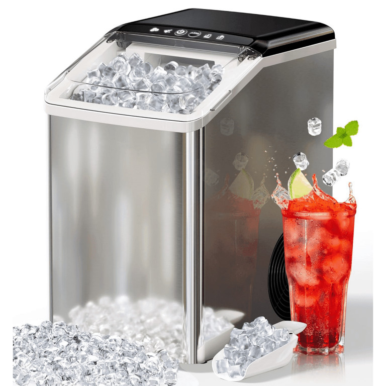 Nugget Ice Maker Countertop, 55 lbs in 24Hrs, Fingerprint-Free Stainless Steel Housing, Self-Clea... | Walmart (US)