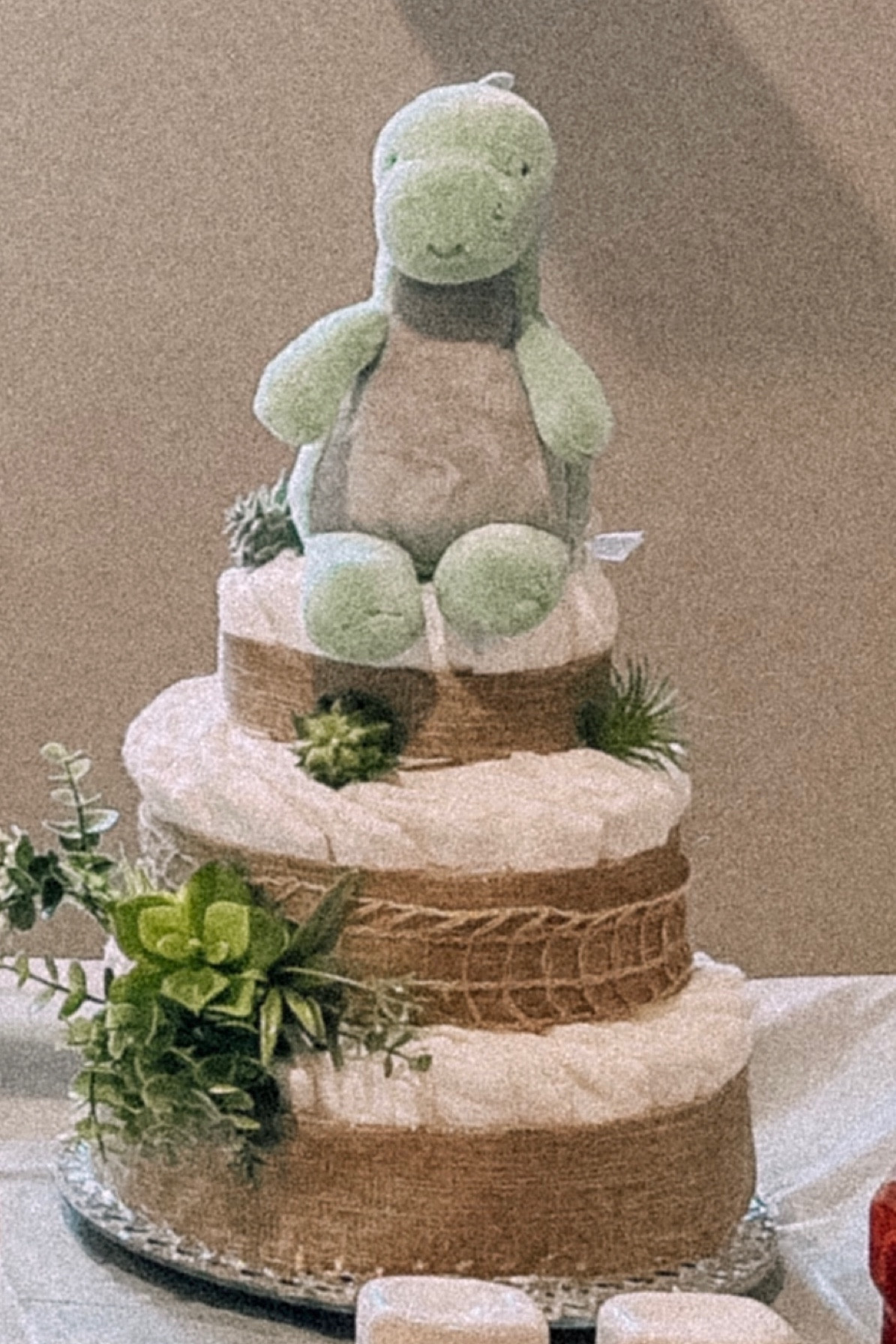 diy diaper cake baby shower gift 🧷🩲🦖🌿

#LTKbaby