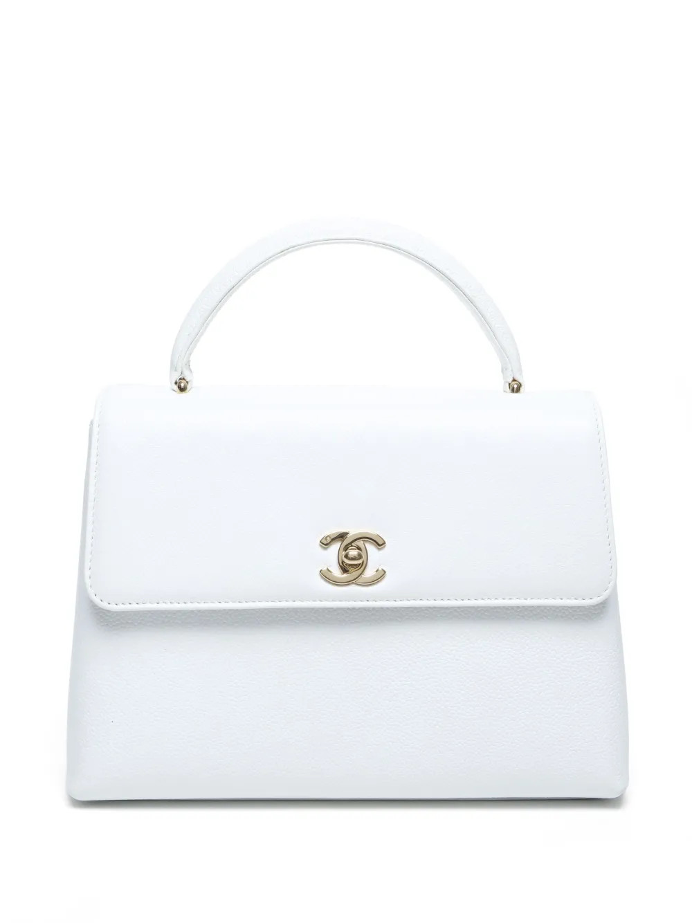 CHANEL Pre-Owned 1994-2000 CC top-handle bag - White | Farfetch Global