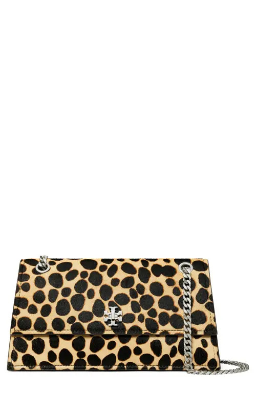 Tory Burch Kira Turnlock Genuine Calf Hair Convertible Shoulder Bag in Trench/black at Nordstrom | Nordstrom