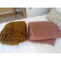 100% Pure Fluffy Longhair Mohair Spanish Blanket Throw | Etsy (UK)
