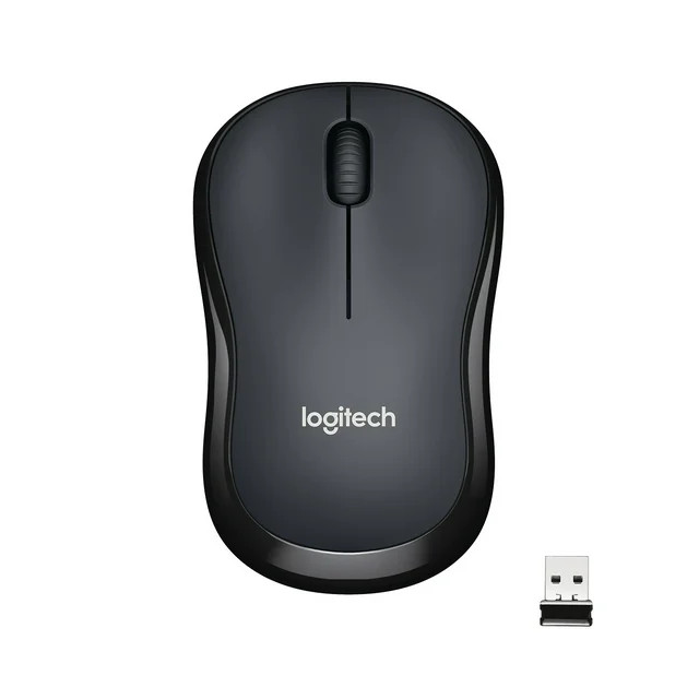 Logitech Silent Wireless Mouse, 2.4 GHz with USB Receiver, 1000 DPI Optical Tracking, Black | Walmart (US)