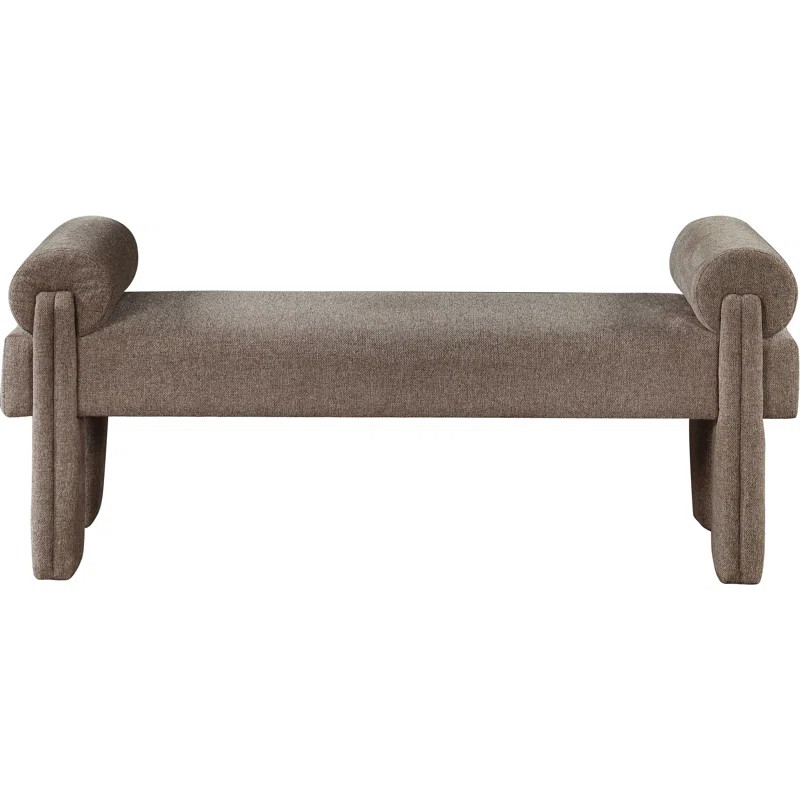 Brown Issey Polyester Blend Upholstered Bench | Wayfair North America