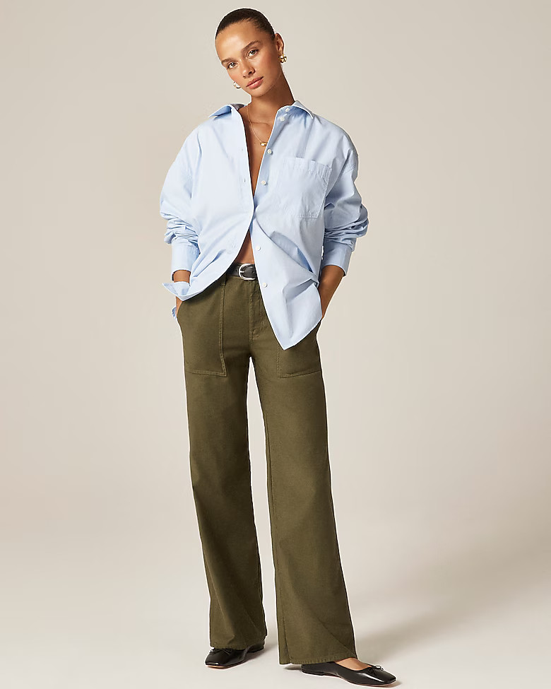 Camp-pocket wide-leg pant | J. Crew US
