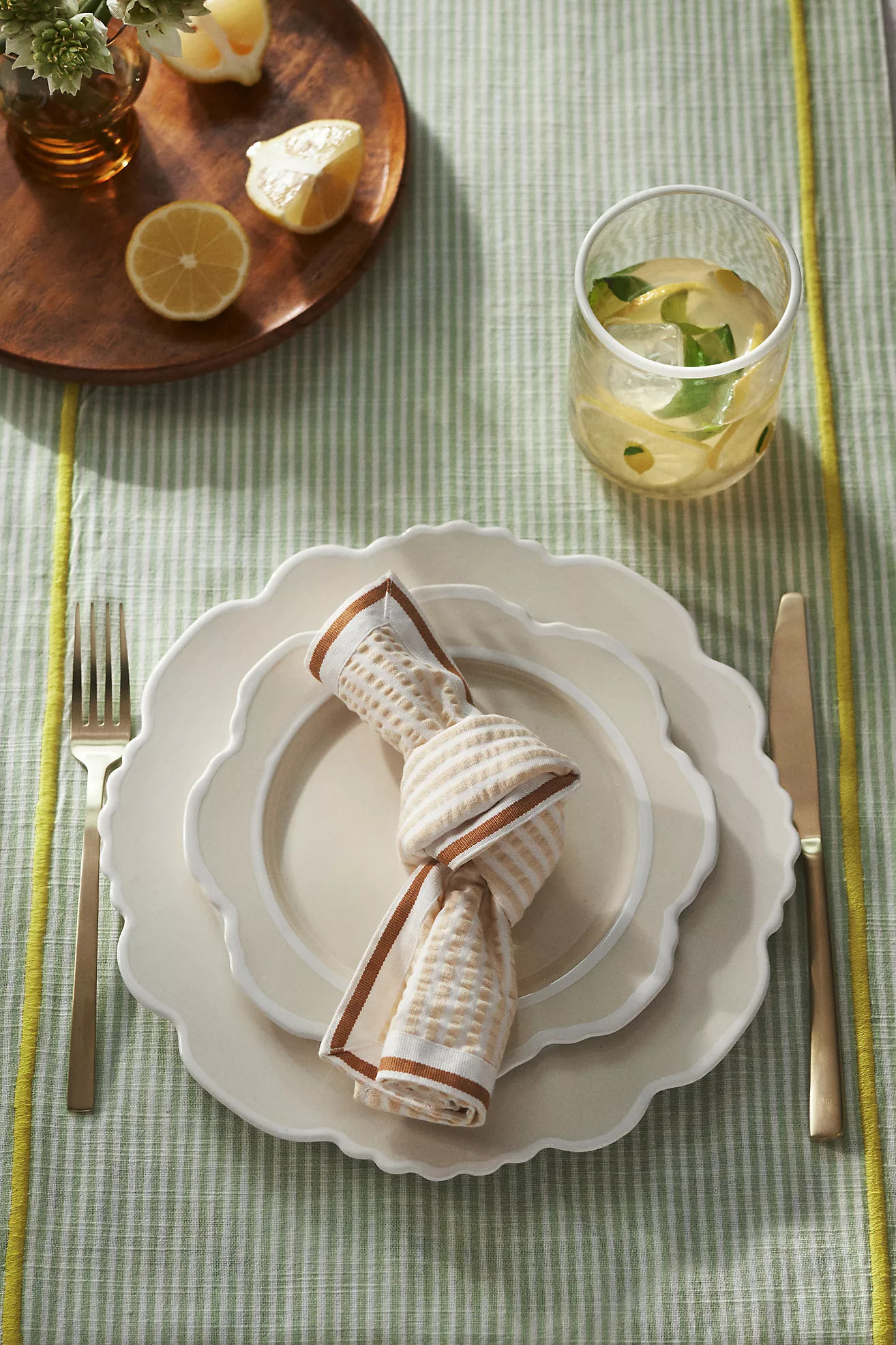 Lyla Solid Dinner Plates, Set of 4 | Anthropologie (US)