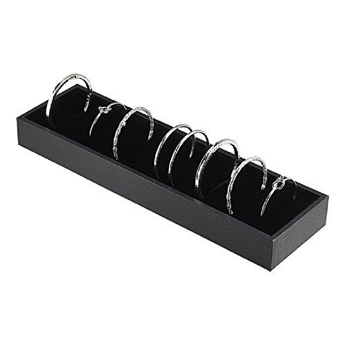 Black Bangle Trays With 21 Slot Inserts For Jewelry Display | Amazon (US)