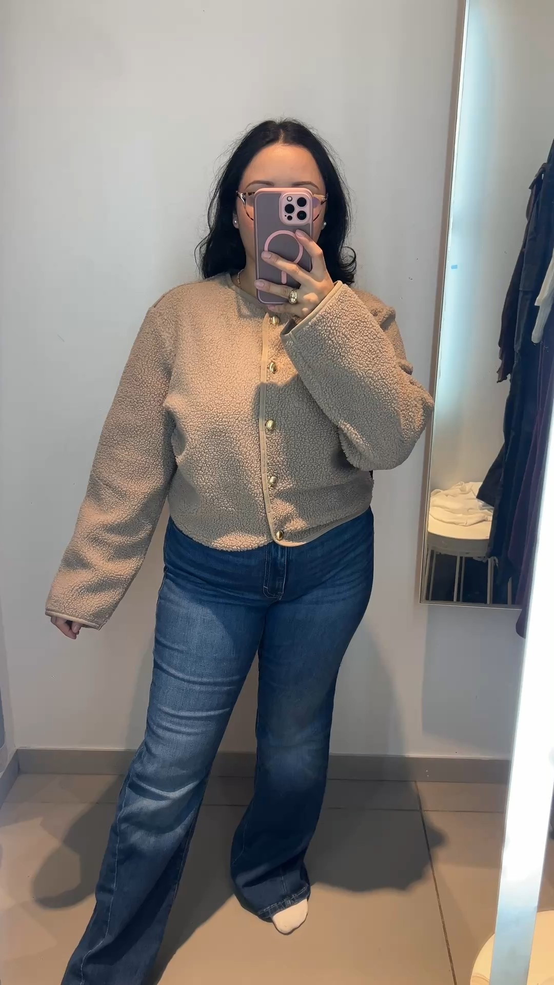 The perfect cozy everyday outfit ✨ a soft teddy jacket paired with classic medium-wash jeans for an effortless fall/winter look. Tap to shop this comfy, casual style that works for errands, school drop-off, or weekend plans!

4’11 Petite | 140lbs
Size references:
Sweater: Small
Jeans: Size 8

#LTKootd #LTKgrwm #LTKHoliday