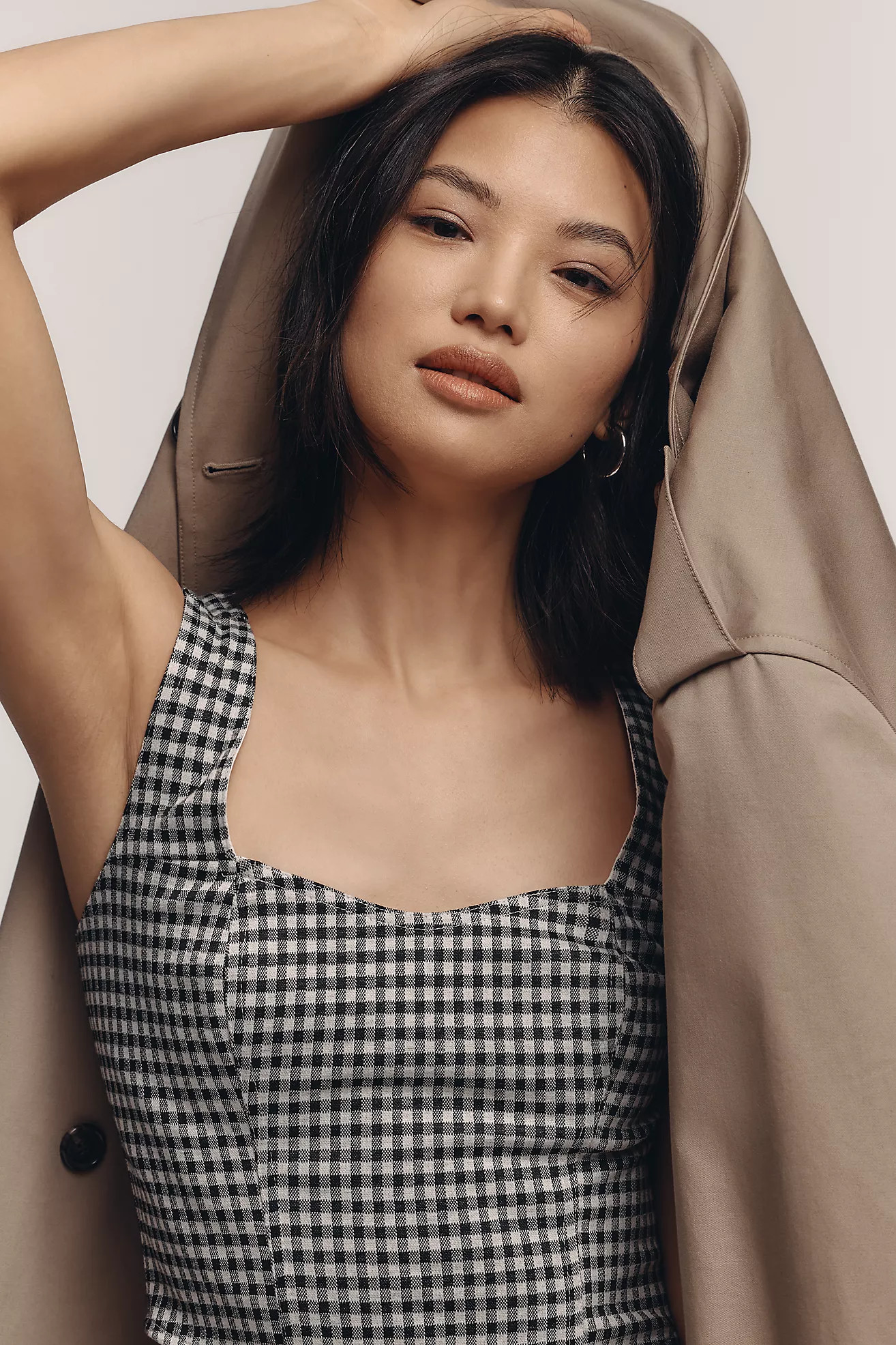 Dolan Gingham Corset Tank Top | Anthropologie (US)