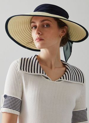 Rosemary Large Straw Visor | L.K. Bennett (UK)