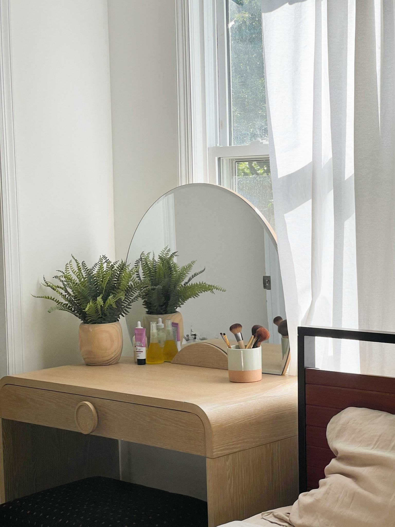 We have a small corner in our bedroom and this makeup vanity was the perfect fit!

#LTKHome