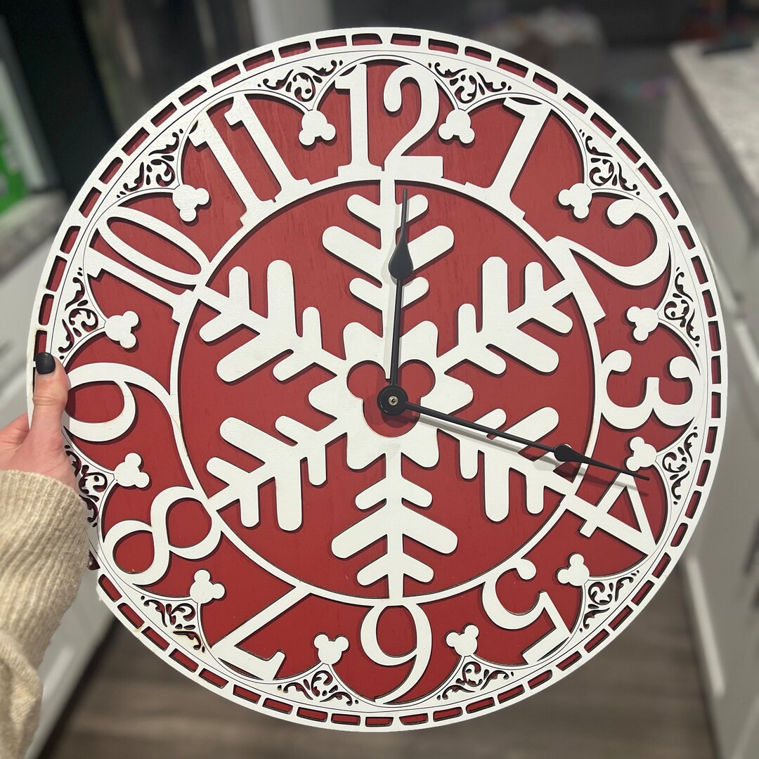 Snowflake Mouse Clock - Etsy | Etsy (US)