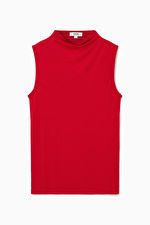 HIGH-NECK SLEEVELESS TANK TOP - CRIMSON RED - COS | COS (EU)