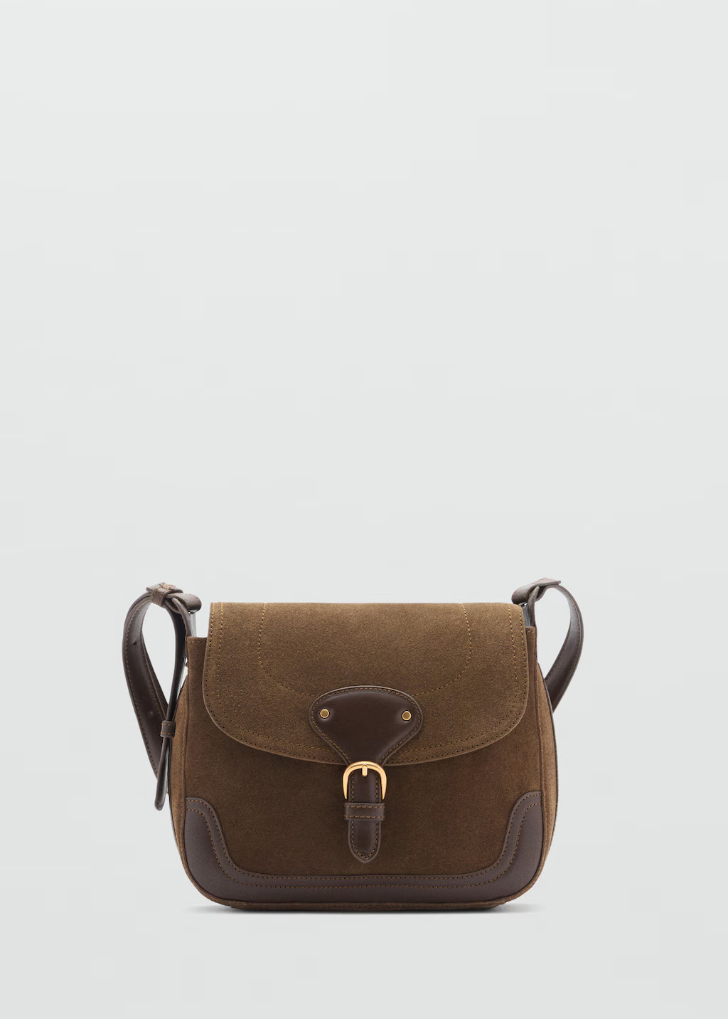 Buckle leather bag - Women | MANGO USA | Mango (US/MX/AU)