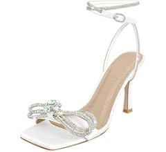 Richealnana Women's Pointed Toe Bowknot Pumps Stiletto High Heel Sandals For Party Prom | Amazon (US)