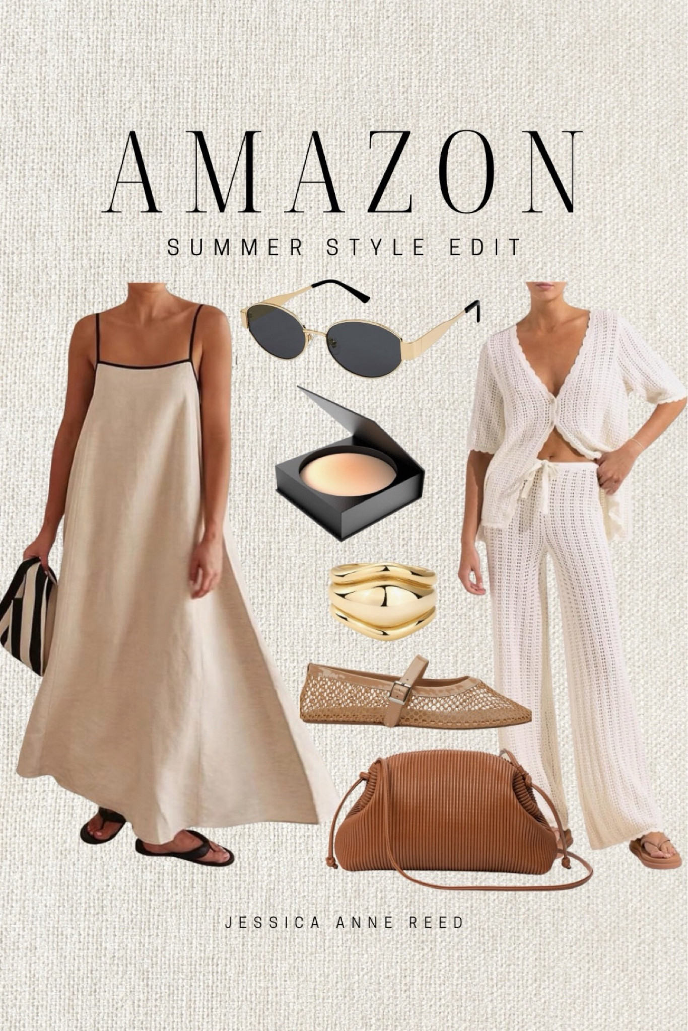 Amazon summer fashion, amazon linen dress, amazon neutral fashion, amazon swim cover up, amazon ballet flats, mesh ballet flats, amazon sunglasses, amazon style, summer outfit, resort wear

Follow my shop @jessicaannereed on the @shop.LTK app to shop this post and get my exclusive app-only content!

#liketkit #LTKFindsUnder50 #LTKSaleAlert #LTKStyleTip
@shop.ltk
https://liketk.it/4H7zv

#LTKSaleAlert #LTKSummerSales #LTKFindsUnder50