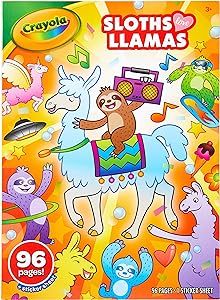 Crayola Coloring Book-Sloths & Llamas (04-0496) | Amazon (US)