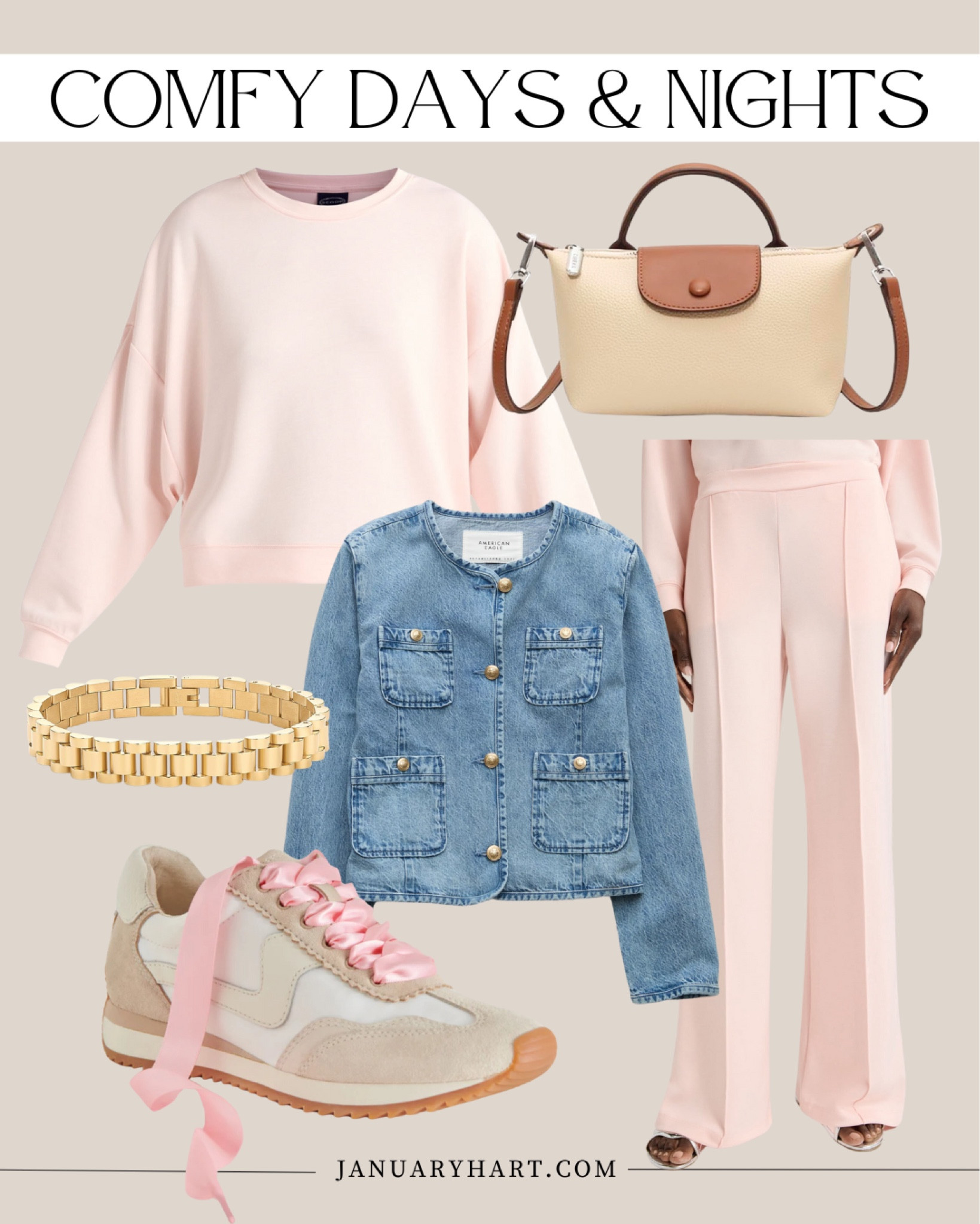 The February Look Book 🤍

Winter outfit ideas, spring outfit ideas, pink pant set, pink sneakers, denim jacket, casual weekend outfits, spring break outfits

#LTKActive #LTKStyleTip #LTKOver40
