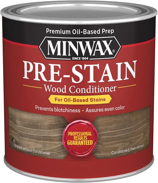 1/2 pt Minwax 13407 Clear Pre-Stain Wood Conditioner, 1/2 Pint | Amazon (US)