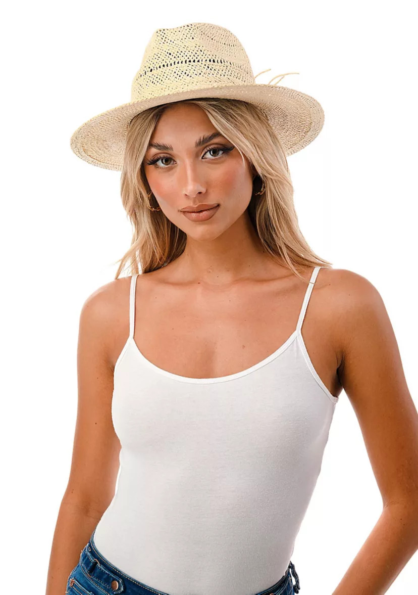 Braided Trim Straw Hat | Belk