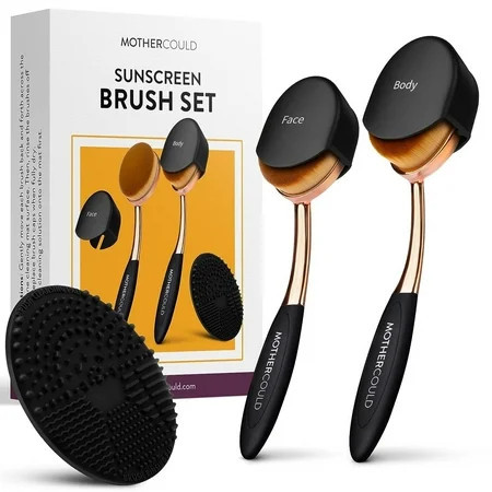 Mothercould Sunscreen Applicator Brush Set with Protective Caps and Cleaning Mat | Walmart (US)