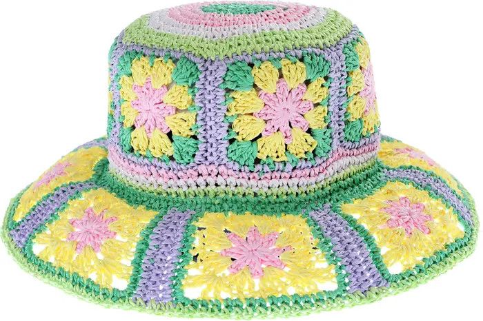Fergie Raffia Crochet Bucket Hat | Nordstrom Rack