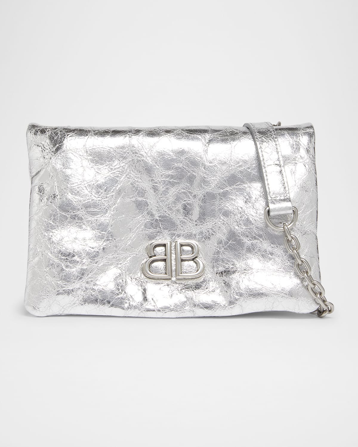 Monaco Nano Metallic Leather Crossbody Bag | Neiman Marcus