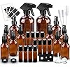 Glass Spray Bottle, SXUDA Amber Glass Spray Bottles Set Roller Bottles for Essential Oils, Cleani... | Amazon (US)
