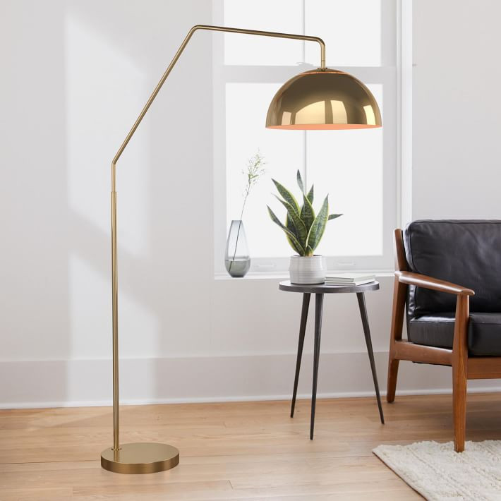 Sculptural Overarching Metal Floor Lamp (75") | West Elm (US)