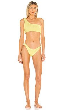 Hunza G Nancy Bikini Set in Lemon from Revolve.com | Revolve Clothing (Global)