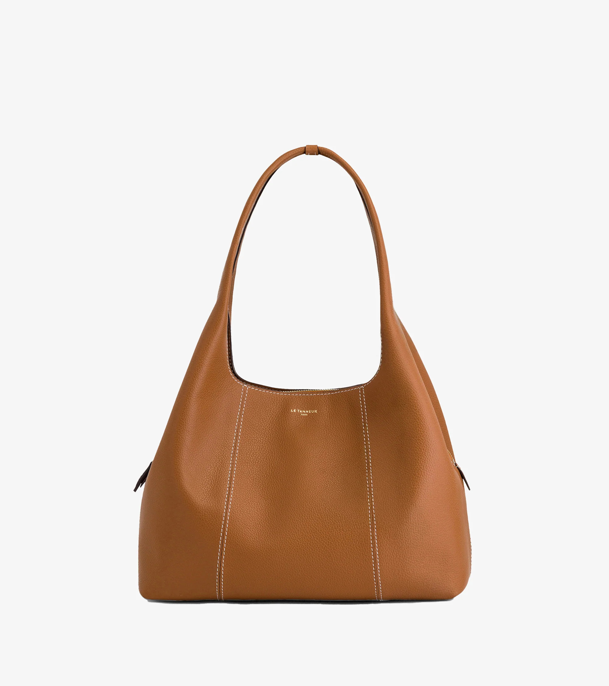 Juliette medium-sized shoulder bag in grained leather | Le Tanneur