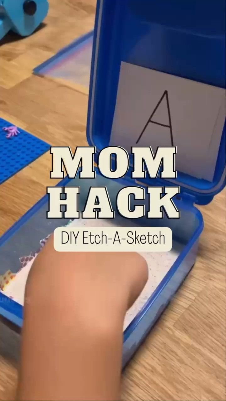 DIY etch-sketch! These are such great learning tools that you can make with things you already have at home! 

#LTKkids #LTKVideo #LTKfamily