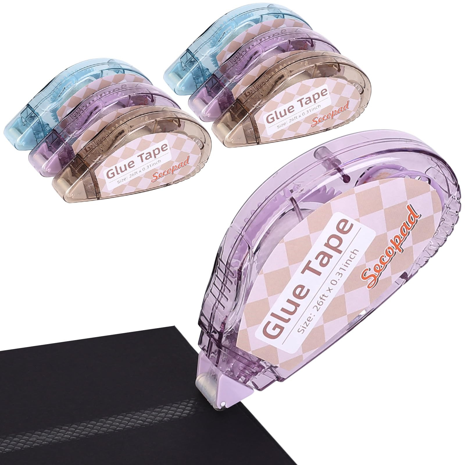 Scrapbook Tape, 6 Pack Double Sided Tape Roller for Crafts, Adhesive Glue Runner Scrapbooking Sup... | Amazon (US)
